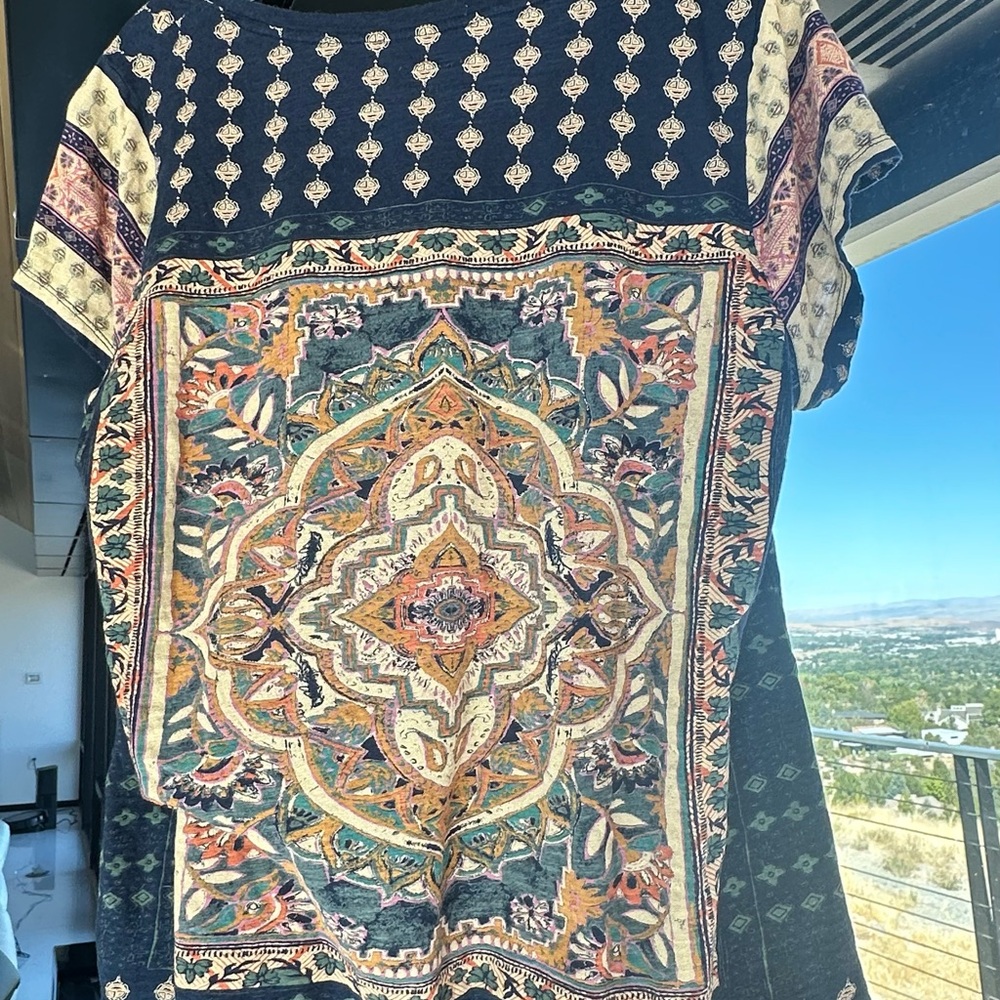 Lucky Brand Women’s Boho Shirt- Size 1X - Picture 3 of 5